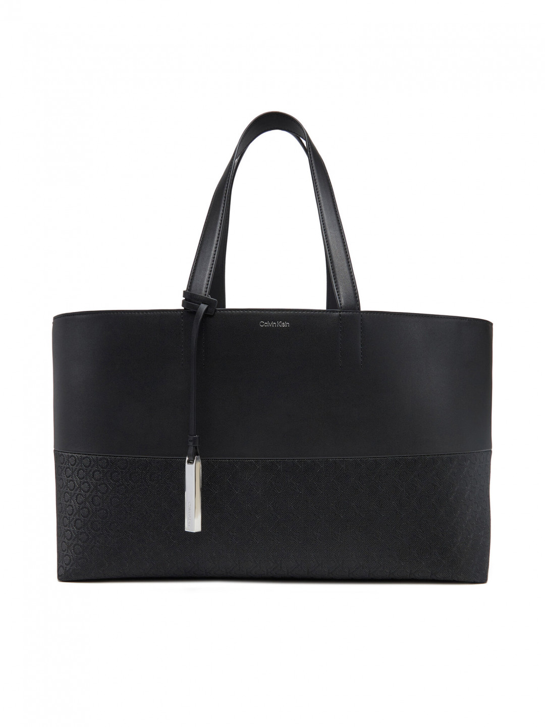 Calvin Klein Kabelka Ck Mixmedia Shopper Mono K60K613166 Černá